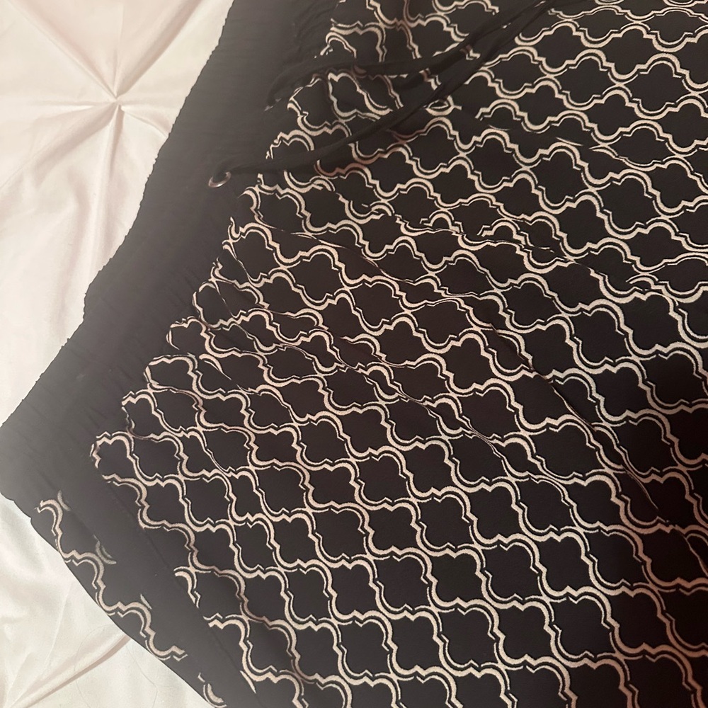 Black and White Patterned Pants